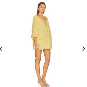 Lovers & friends butter yellow Tommy mini dress M
